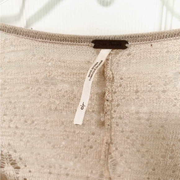 Free People Cream Boho Top - Picture 4 of 6